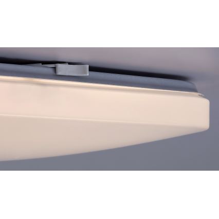 Rabalux - стельовий світильник LED із датчиком, 12 Вт/230 В, 4000 К, 28×28 см