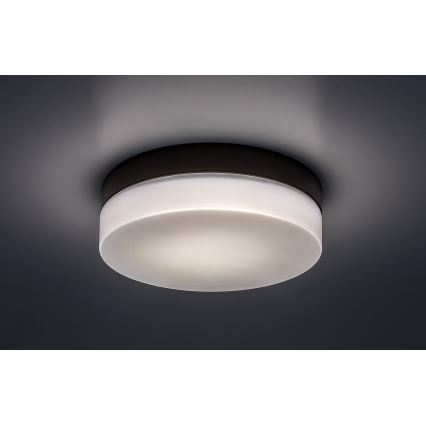 Rabalux - Светодиодный потолочный светильник для ванной комнаты LED/18W/230V IP44 4000K диаметр 28 см черный