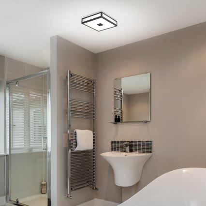 Rabalux - Светодиодный потолочный светильник для ванной комнаты LED/24W/230V IP44 4000K 40x40 см черный