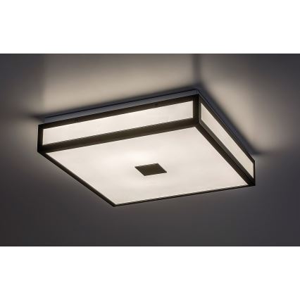 Rabalux - Світлодіодний стельовий світильник для ванної кімнати LED/24W/230V IP44 4000K 40x40 см чорний