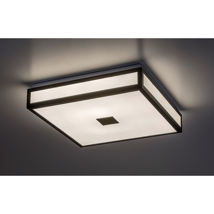 Rabalux - Світлодіодний стельовий світильник для ванної кімнати LED/24W/230V IP44 4000K 40x40 см чорний