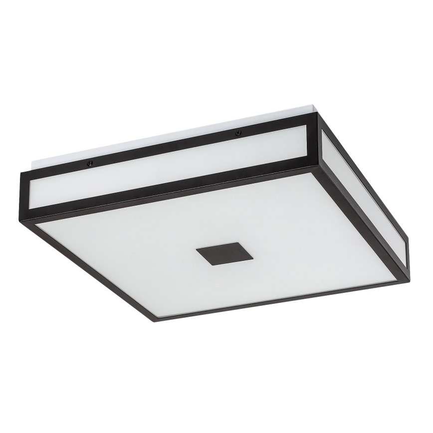 Rabalux - Світлодіодний стельовий світильник для ванної кімнати LED/24W/230V IP44 4000K 40x40 см чорний