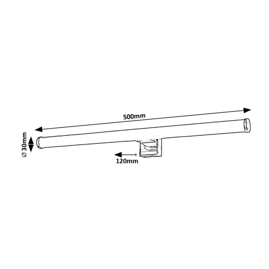 Rabalux - LED Підсвітка для дзеркала для ванної LED/9W/230V IP44 4000K