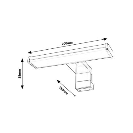 Rabalux - LED Підсвітка для дзеркала для ванної LED/4W/230V IP44
