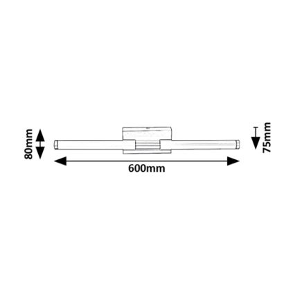 Rabalux - Светодиодный настенный светильник для ванной комнаты LED/8W/230V 4000K IP44
