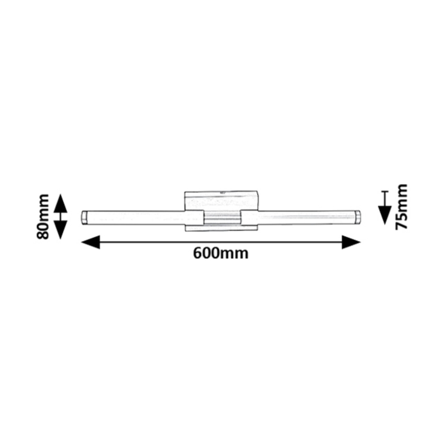 Rabalux - Светодиодный настенный светильник для ванной комнаты LED/8W/230V 4000K IP44