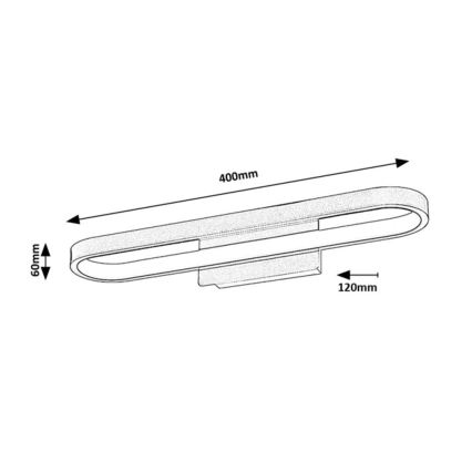 Rabalux - LED-підсвітка для дзеркала у ванній кімнаті LED/15W/230V IP44 40 см