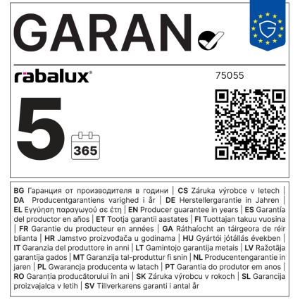 Rabalux - LED-підсвітка для дзеркала у ванній кімнаті LED/15W/230V IP44 40 см