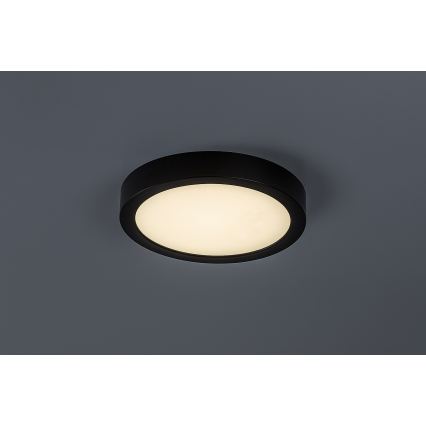 Rabalux - LED стельовий світильник для ванної кімнати LED/24W/230V діам. 22 см IP44 чорний