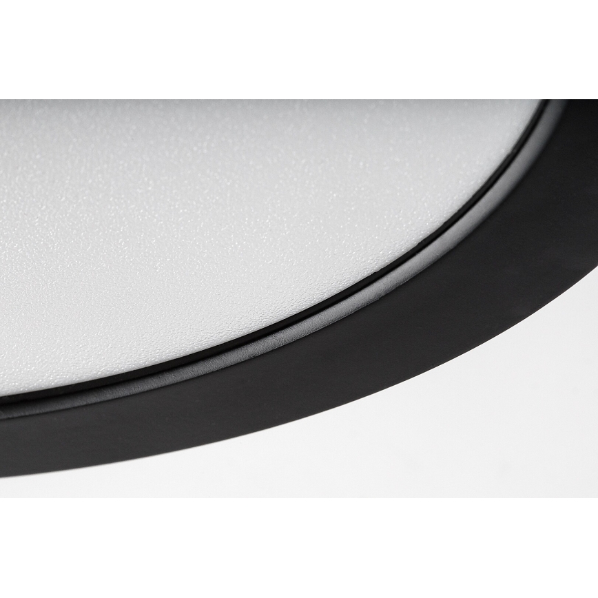 Rabalux - LED стельовий світильник для ванної кімнати LED/24W/230V діам. 22 см IP44 чорний