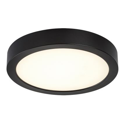 Rabalux - LED стельовий світильник для ванної кімнати LED/24W/230V діам. 22 см IP44 чорний