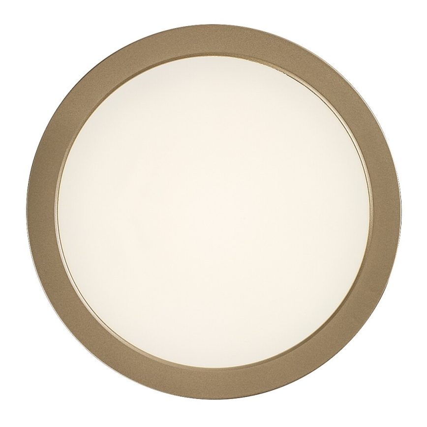 Rabalux - потолочный LED-светильник для ванной комнаты, 24 Вт/230 В, Ø 22 см, IP44, золотой