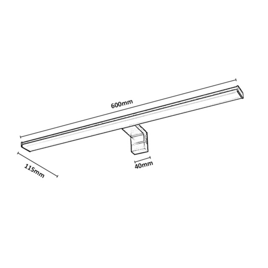 Rabalux - LED-подсветка зеркала для ванной LED/12Вт/230В IP44 60 см