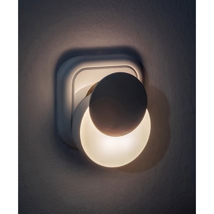 Rabalux - Светодиодный ночник в розетку с датчиком освещенности LED/0,3W/230V 3000K