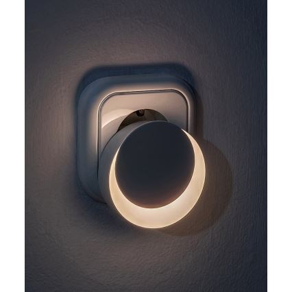 Rabalux - Светодиодный ночник в розетку с датчиком освещенности LED/0,3W/230V 3000K