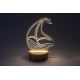 Rabalux - Светодиодная детская настольная лампа LED/2W/5V 3000K лодка бук