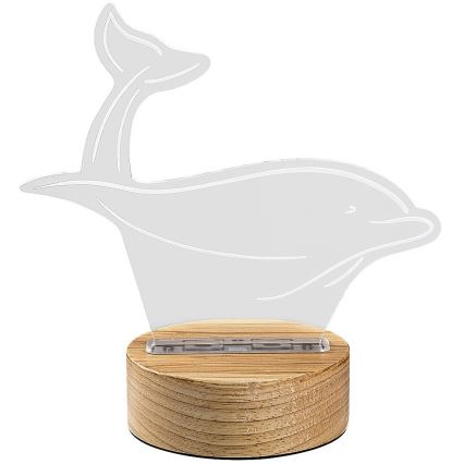 Rabalux - Светодиодная детская настольная лампа LED/2W/5V 3000K дельфин бук