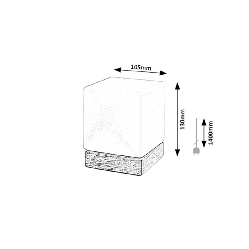 Rabalux - Настільна LED лампа з регулюванням яскравості LED/1,2W/5V 3000K бук