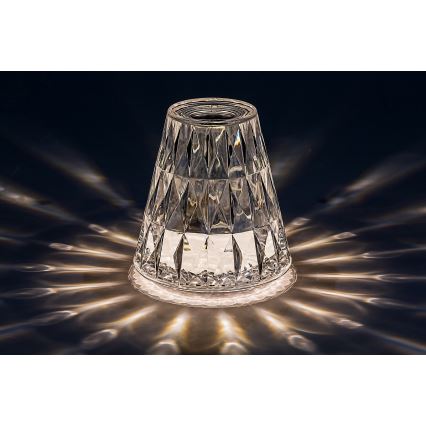 Rabalux - LED RGB Настільна акумуляторна лампа з регулюванням яскравості LED/2W/5V/3xAAA 3000K
