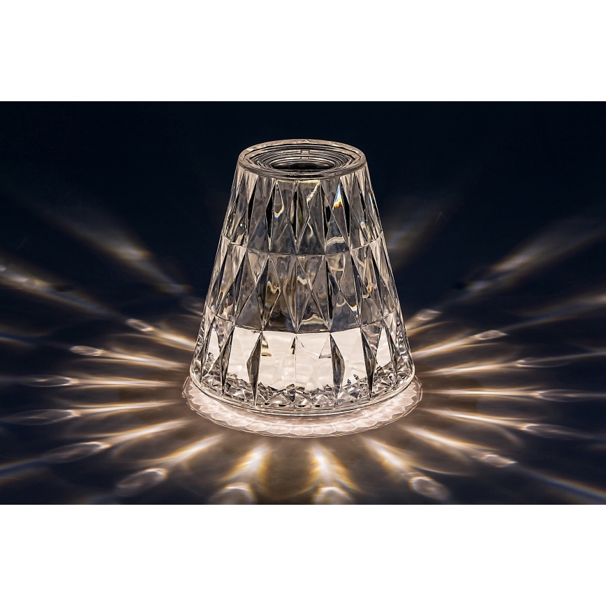 Rabalux - LED RGB Настільна акумуляторна лампа з регулюванням яскравості LED/2W/5V/3xAAA 3000K