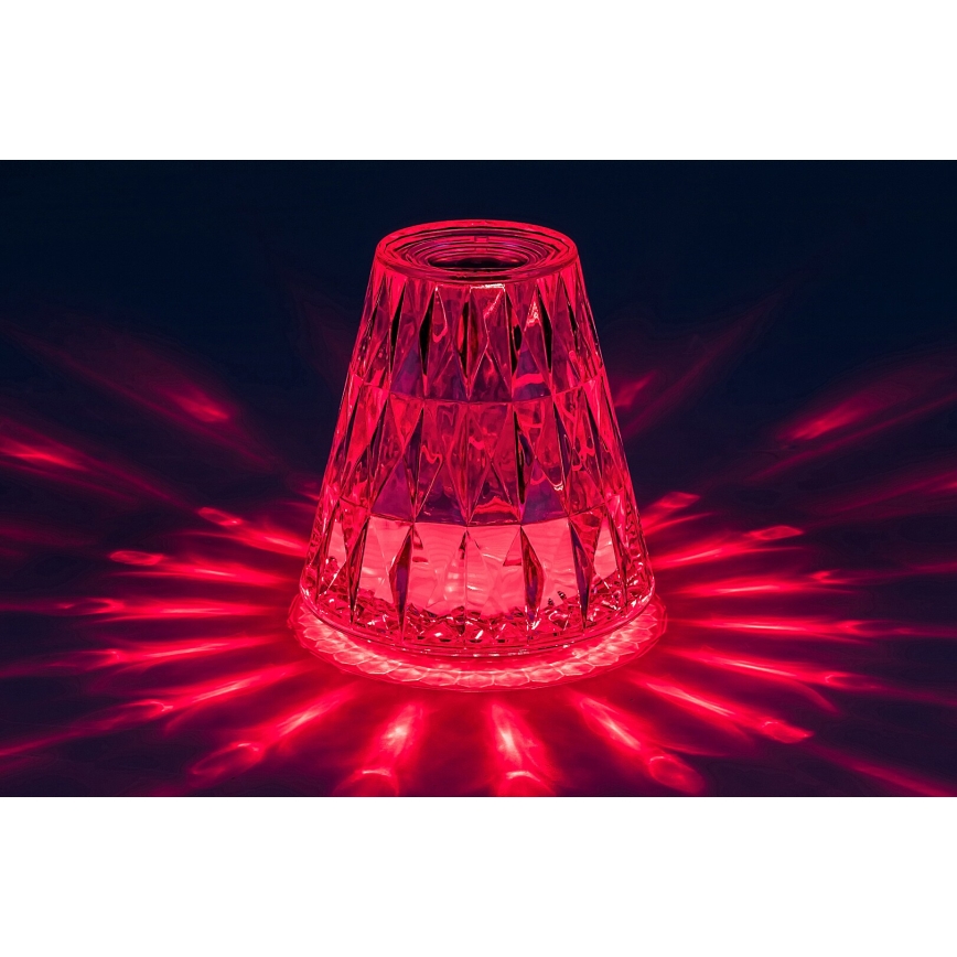 Rabalux - LED RGB Настільна акумуляторна лампа з регулюванням яскравості LED/2W/5V/3xAAA 3000K