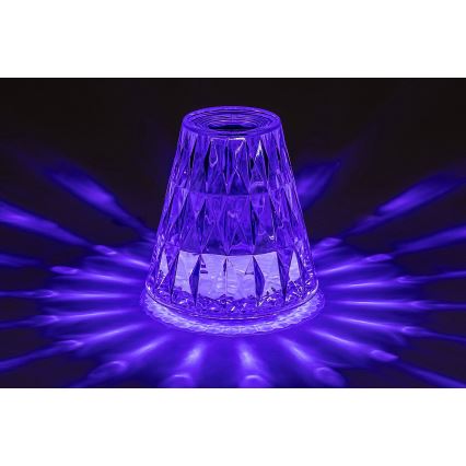 Rabalux - LED RGB Настільна акумуляторна лампа з регулюванням яскравості LED/2W/5V/3xAAA 3000K