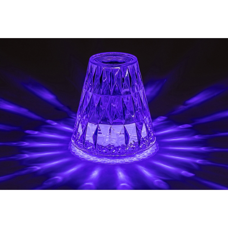 Rabalux - LED RGB Настільна акумуляторна лампа з регулюванням яскравості LED/2W/5V/3xAAA 3000K