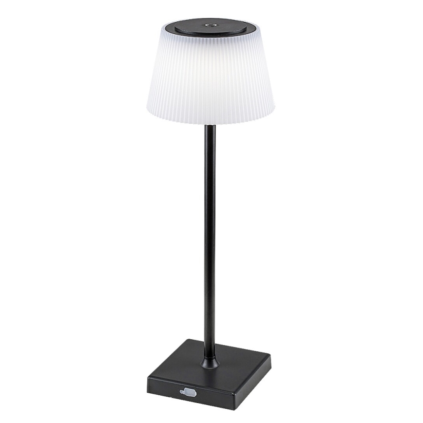 Rabalux - LED Настільна акумуляторна лампа з регулюванням яскравості LED/4W/3,7V 1800 mAh 3000-5000K IP44 чорний