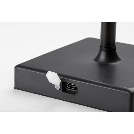 Rabalux - Светодиодная аккумуляторная настольная лампа с регулированием яркости LED/4W/3,7V 1800 mAh 3000-5000K IP44 черный