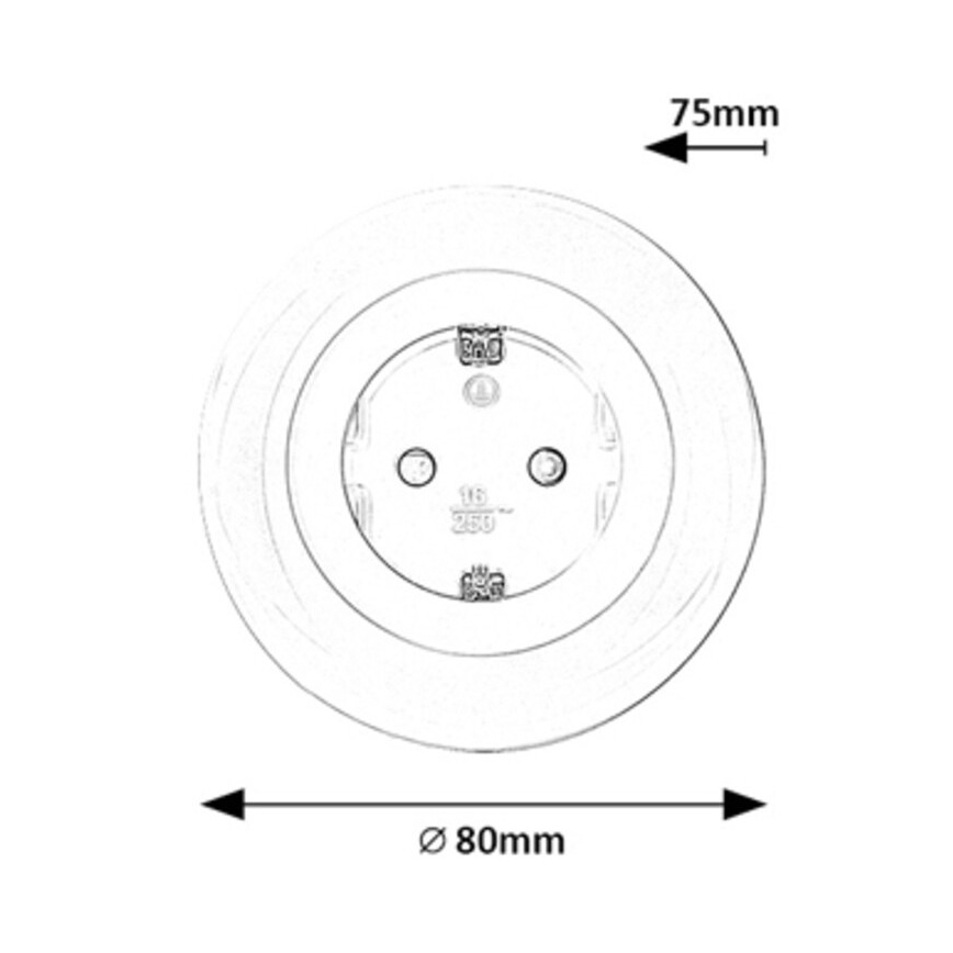 Rabalux - Розетка со светодиодной RGB-подсветкой LED/0,54W/230V 3000K