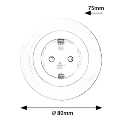 Rabalux - Світлодіодна RGB-розетка з освітленням LED/0,54W/230V 3000K