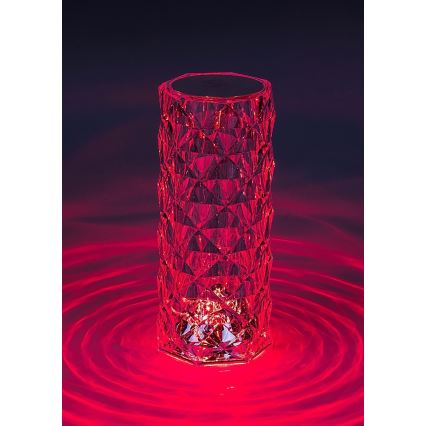 Rabalux 76015 - LED RGB Настільна акумуляторна лампа з регулюванням яскравості SIGGY LED/1,5W/3,7V 800 mAh