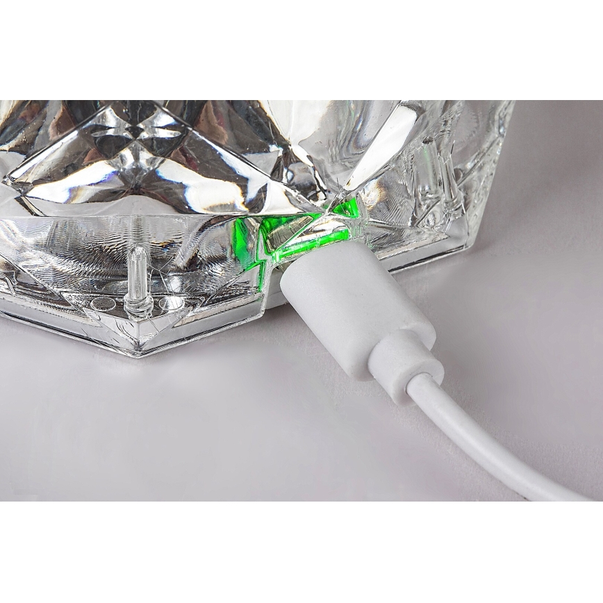 Rabalux 76015 - LED RGB Настільна акумуляторна лампа з регулюванням яскравості SIGGY LED/1,5W/3,7V 800 mAh
