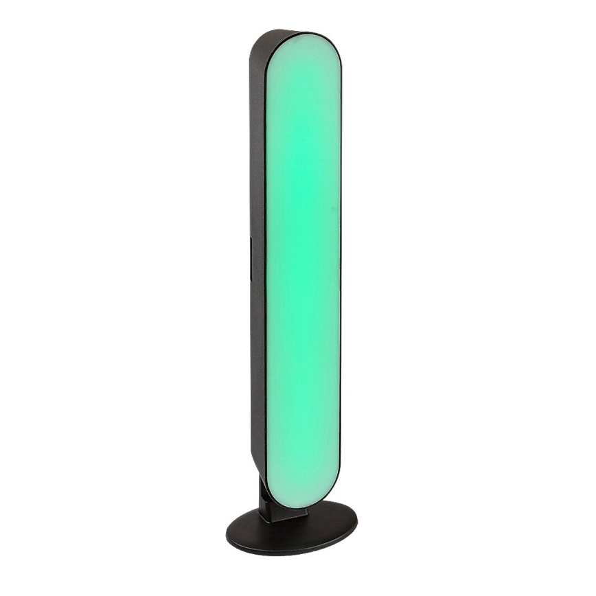 Rabalux - Світлодіодна RGB настільна лампа з регулюванням яскравості LED/3W/5V чорна + дистанційне керування