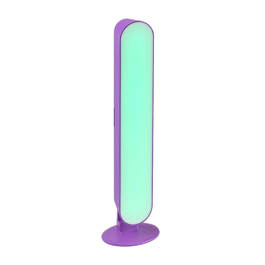 Rabalux - Світлодіодна RGB настільна лампа з регулюванням яскравості LED/3W/5V фіолетова + дистанційне керування