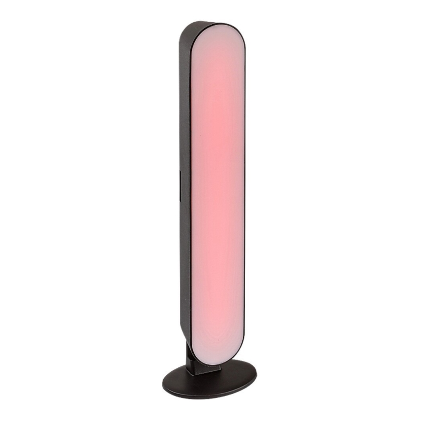 Rabalux - Светодиодная аккумуляторная настольная RGB-лампа с регулированием яркости LED/3W/5V черный + дистанционное управление