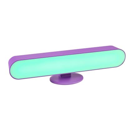 Rabalux - Светодиодная настольная RGB-лампа с регулированием яркости LED/3W/5V фиолетовый + дистанционное управление