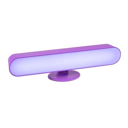 Rabalux - Светодиодная настольная RGB-лампа с регулированием яркости LED/3W/5V фиолетовый + дистанционное управление