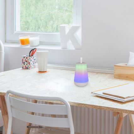 Rabalux - LED RGB Настільна акумуляторна лампа з регулюванням яскравості LED/2W/5V 3000K 1800 mAh