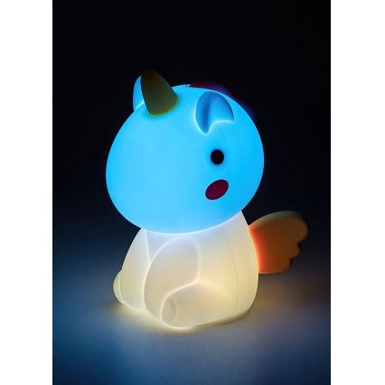 Rabalux - LED RGB Дитяча акумуляторна сенсорна лампа з регулюванням яскравості LED/0,45W/5V
