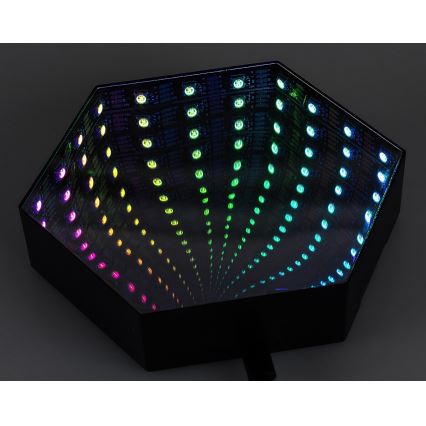 Rabalux - LED RGB Настільна лампа з регулюванням яскравості LED/1W/5V/3xAA + пульт дистанційного керування