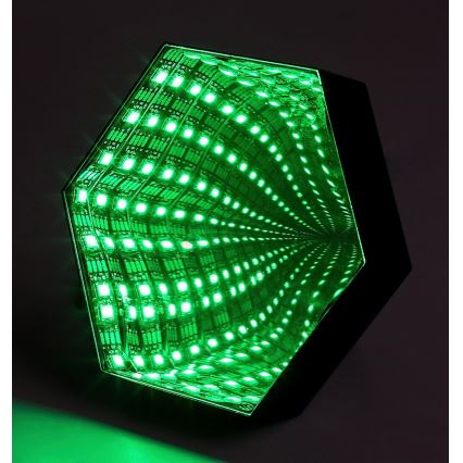 Rabalux - LED RGB Настільна лампа з регулюванням яскравості LED/1W/5V/3xAA + пульт дистанційного керування