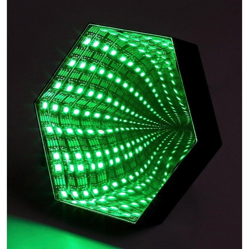Rabalux - LED RGB Настільна лампа з регулюванням яскравості LED/1W/5V/3xAA + пульт дистанційного керування