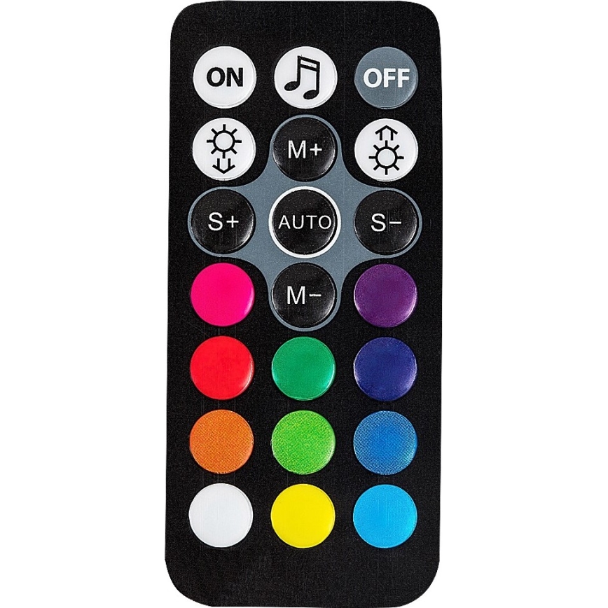 Rabalux - LED RGB Настільна лампа з регулюванням яскравості LED/1W/5V/3xAA + пульт дистанційного керування