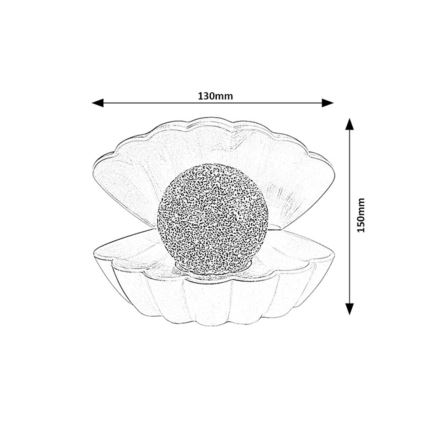 Rabalux - RGB LED декоративная лампа LED/0,8W/3xAAA