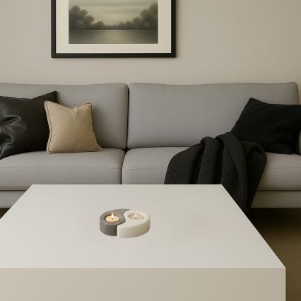 Rabalux - соляна лампа - свічник сірий/білий