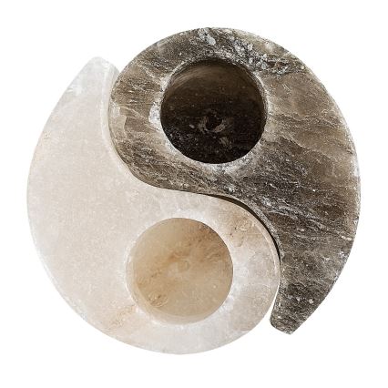 Rabalux - соляна лампа - свічник сірий/білий