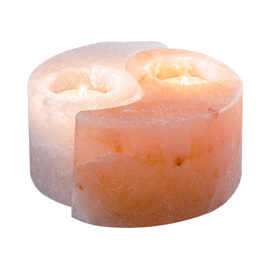 Rabalux - соляна лампа-підсвічник, оранжево/білий