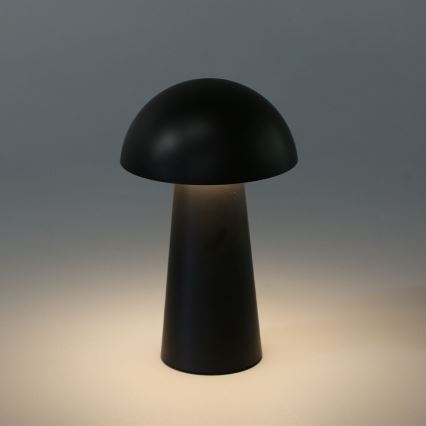 Rabalux - LED затемнювана сенсорна акумуляторна зовнішня лампа LED/1,5W/5V IP44 1200 mAh USB чорна