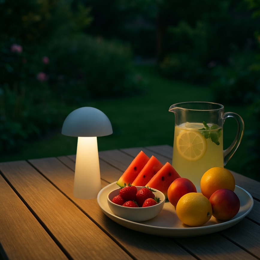 Rabalux - LED Диммируемая сенсорная перезаряжаемая уличная лампа LED/1,5W/5V IP44 1200 mAh USB белая